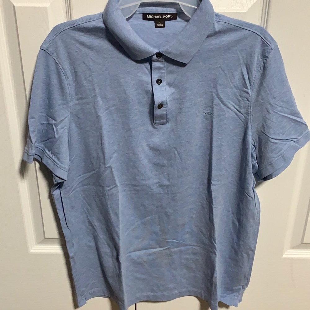 Michael Kors large blue shirt